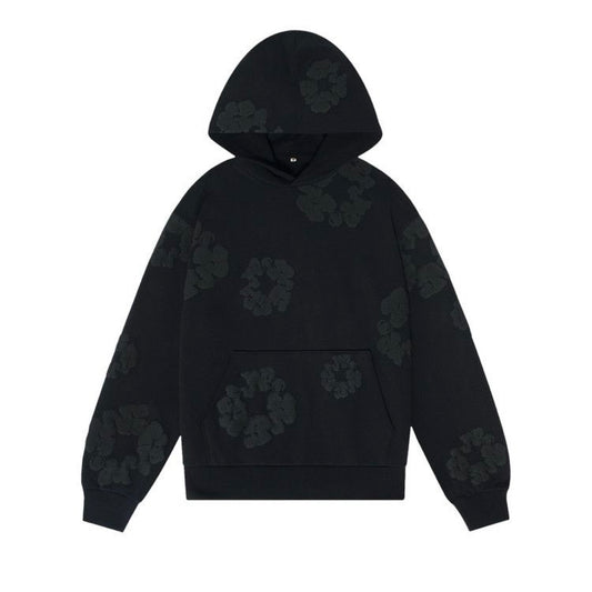 Denim Tears Cotton Wreath
Hooded Sweatshirt 'Black
Monochrome'