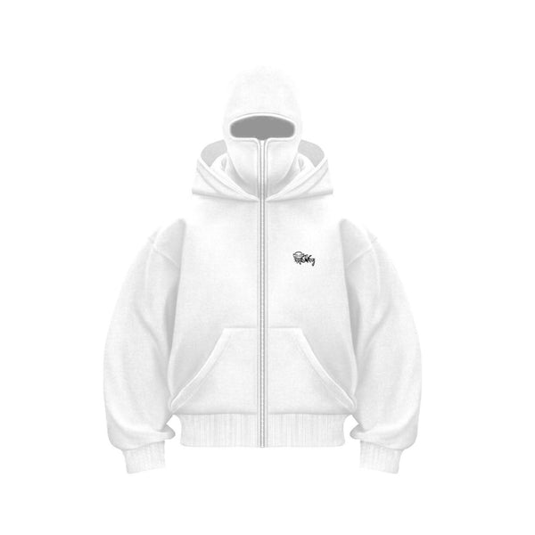 DOUBLE HOODED ZIP-UP HOODIE