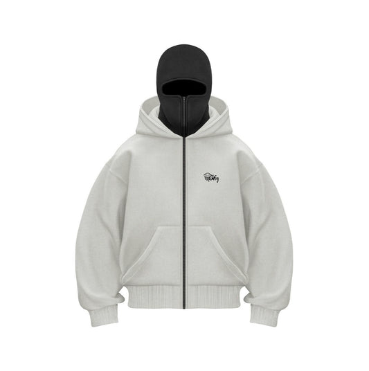 DOUBLE HOODED ZIP-UP HOODIE